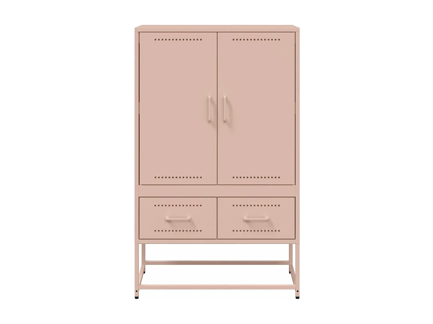Buffet haut rose 68x39x111,5 cm acier