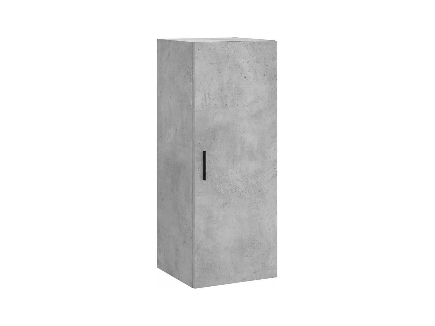 Buffet haut Gris béton 34,5x34x180 cm Bois d'ingénierie