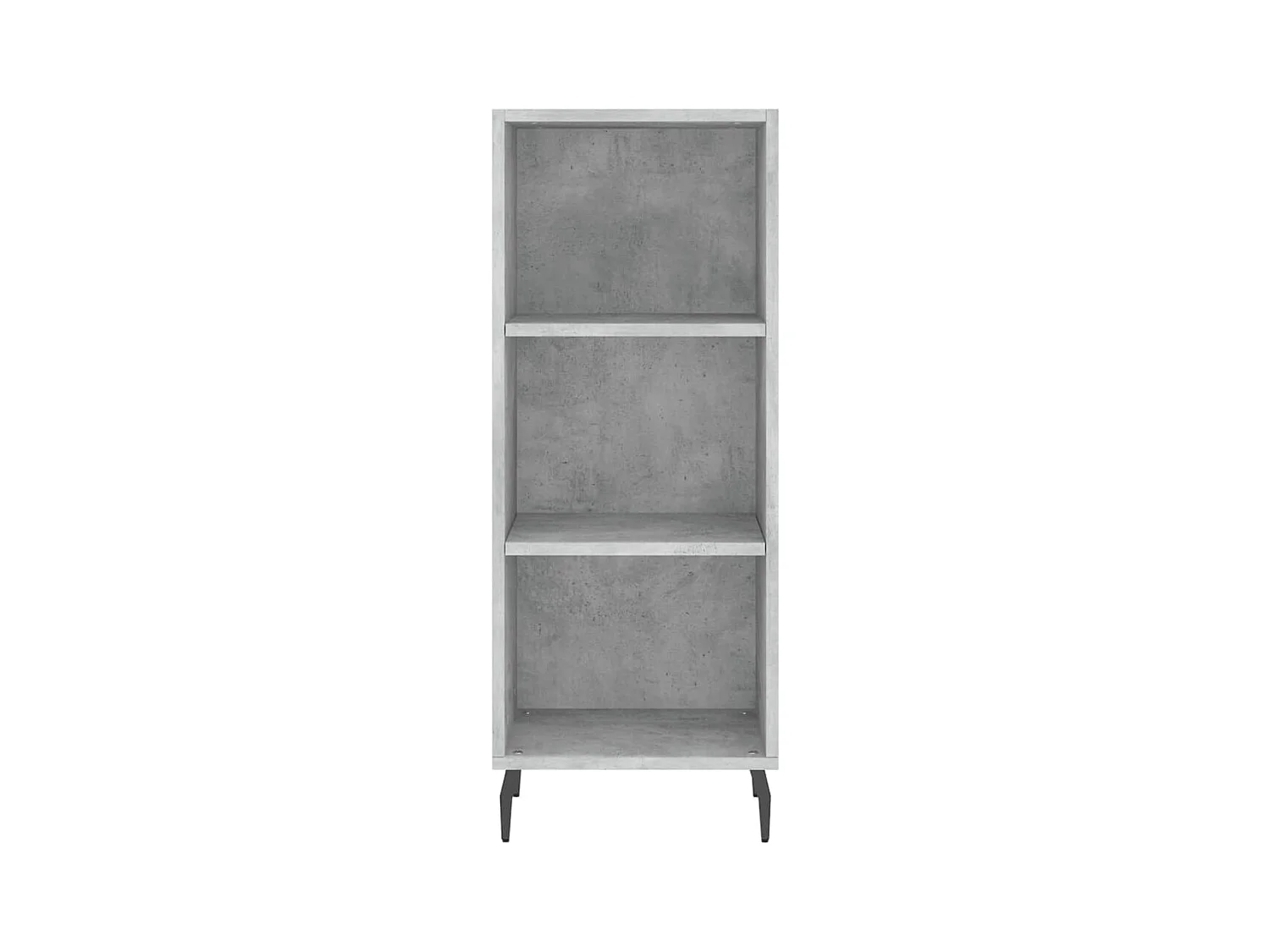 Buffet haut Gris béton 34,5x34x180 cm Bois d'ingénierie
