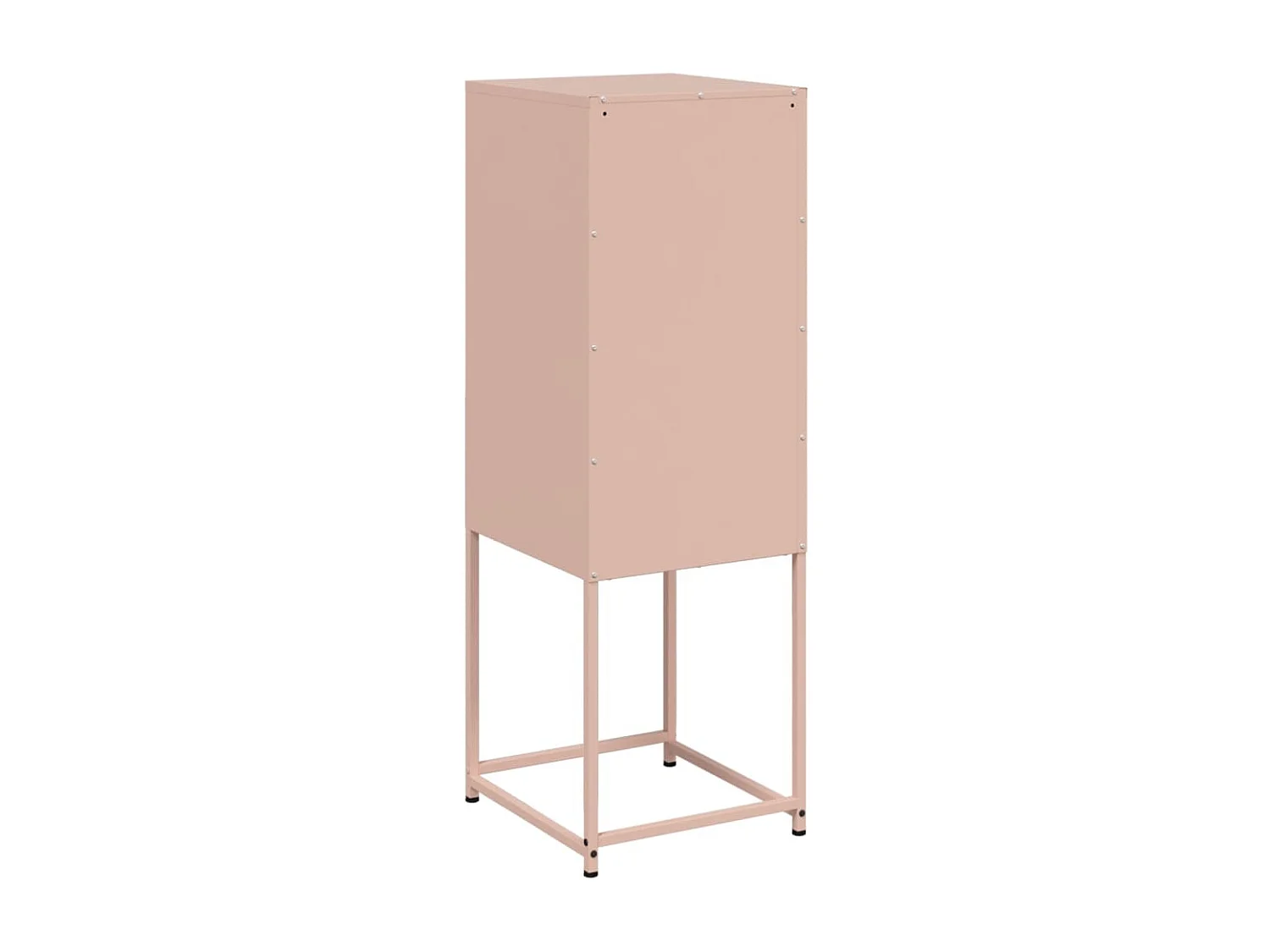 Buffet haut rose 36x39x107 cm acier