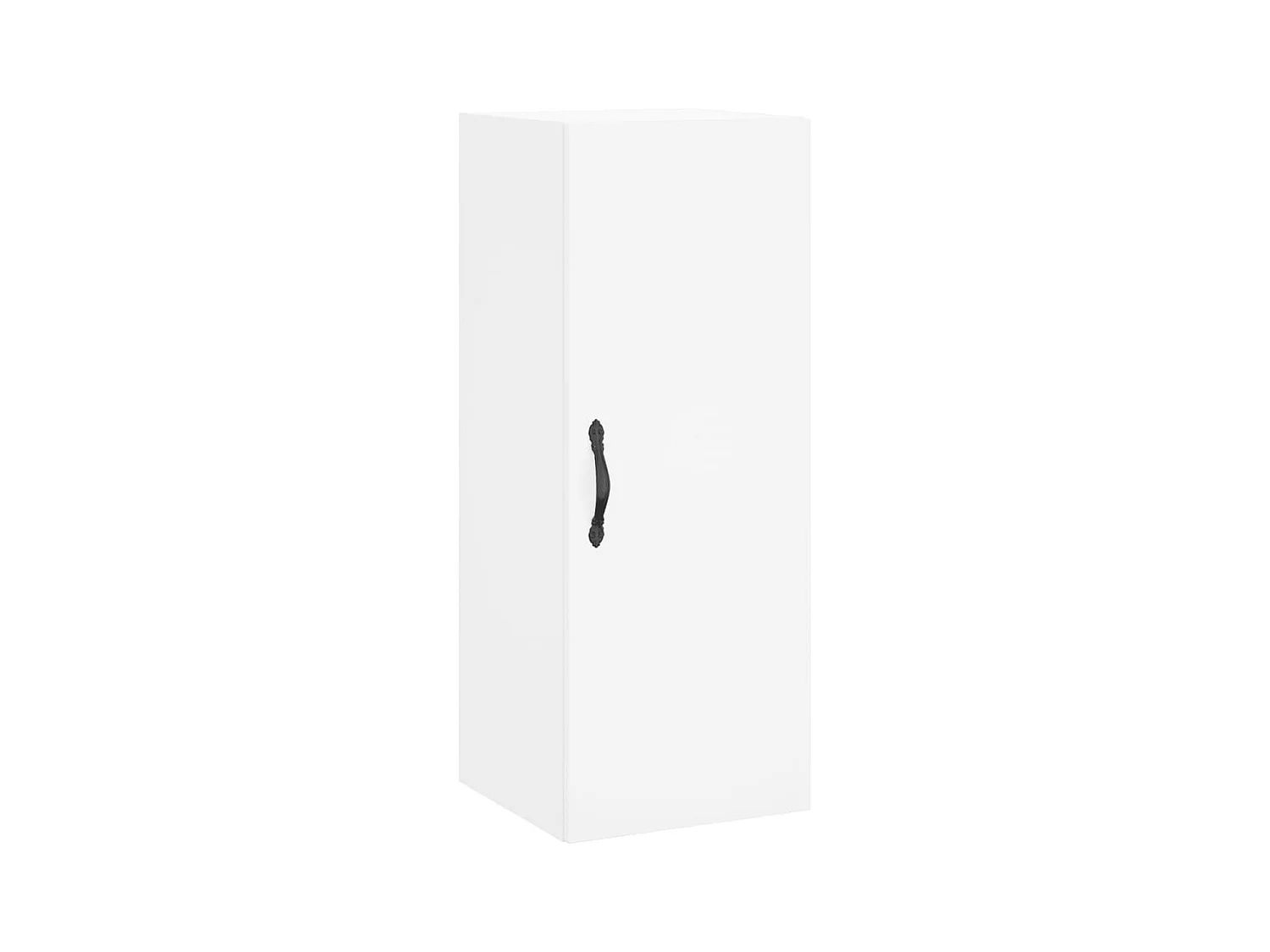 Wit hoog dressoir 34,5x34x180 cm Technisch hout