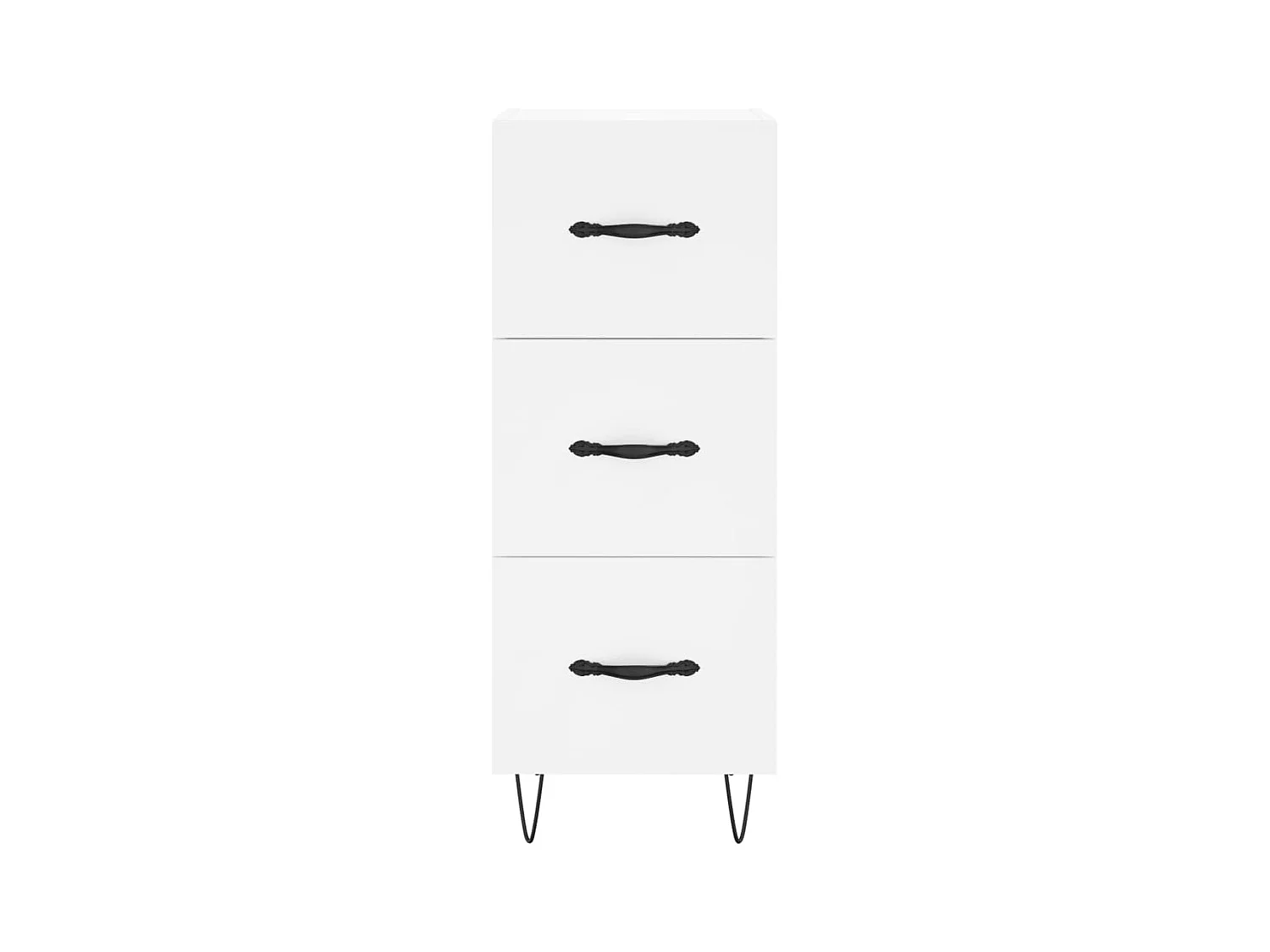 Wit hoog dressoir 34,5x34x180 cm Technisch hout