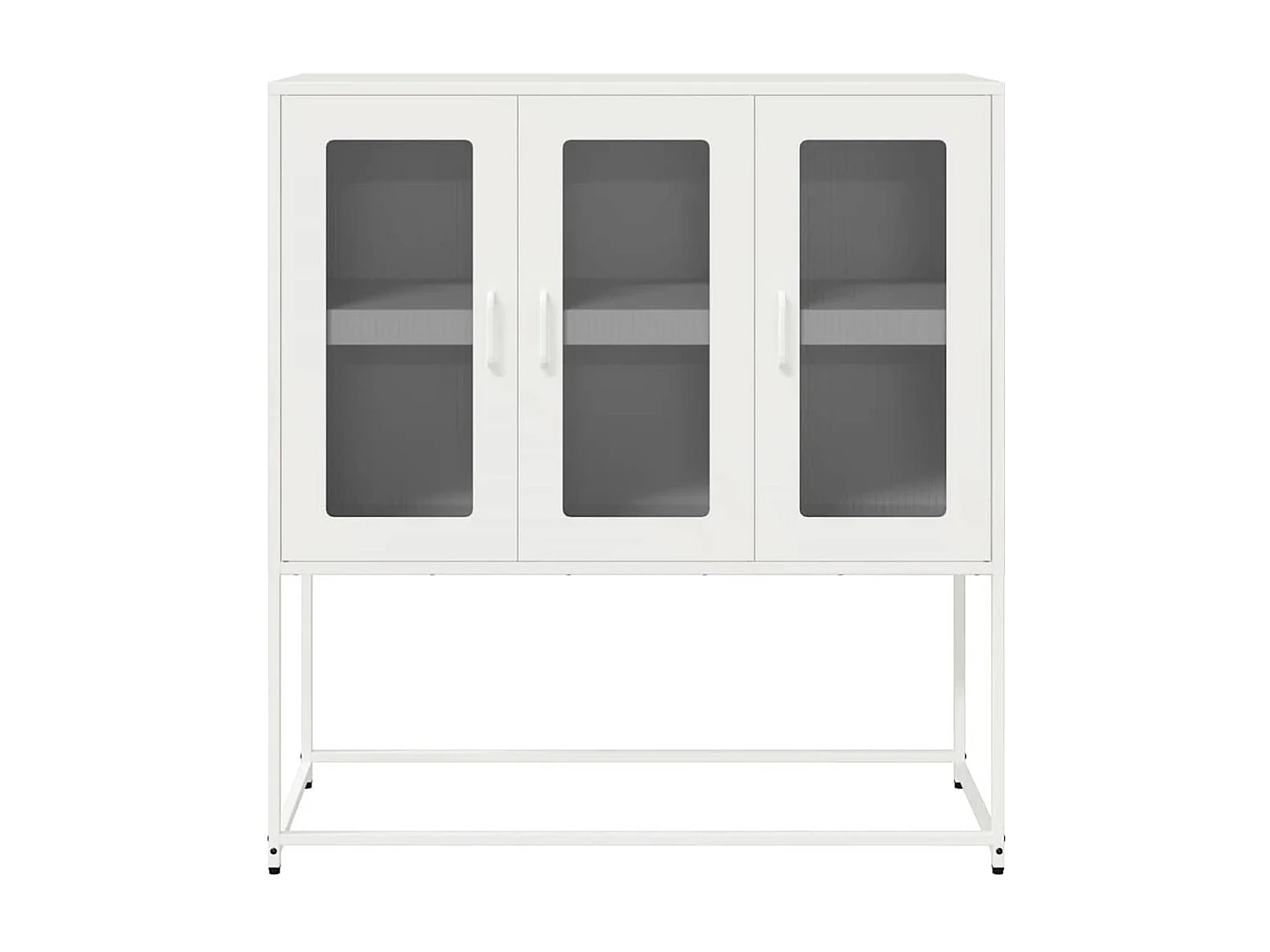 Buffet blanc 100,5x39x107 cm acier laminé à froid