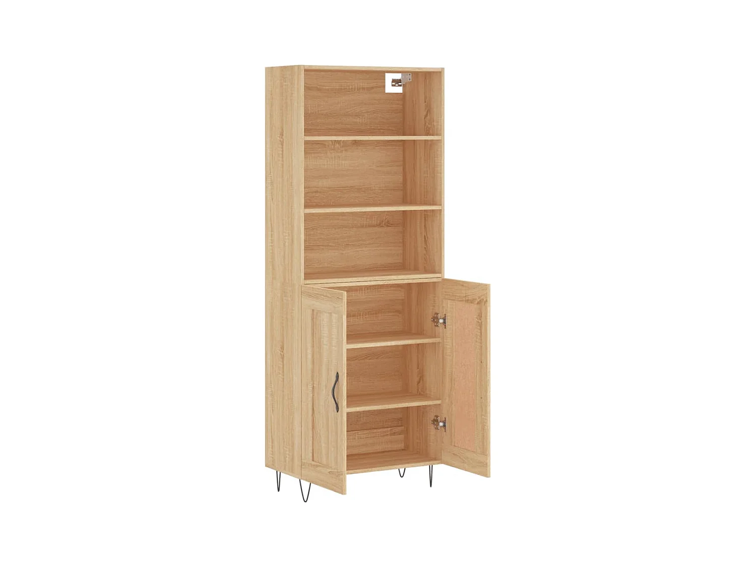 Buffet haut Chêne sonoma 69,5x34x180 cm Bois d'ingénierie