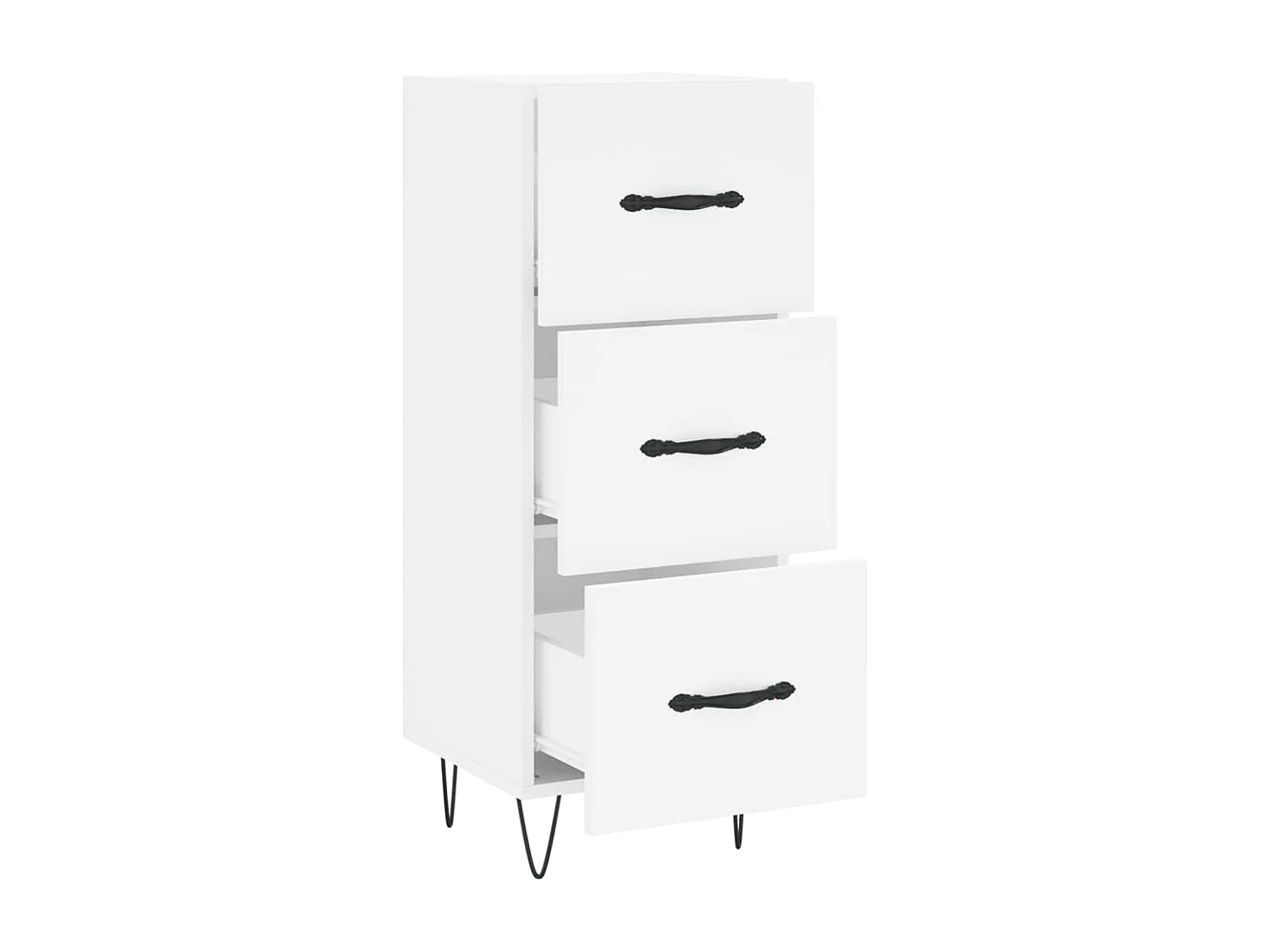 Buffet blanc 34,5x34x90 cm bois d'ingénierie