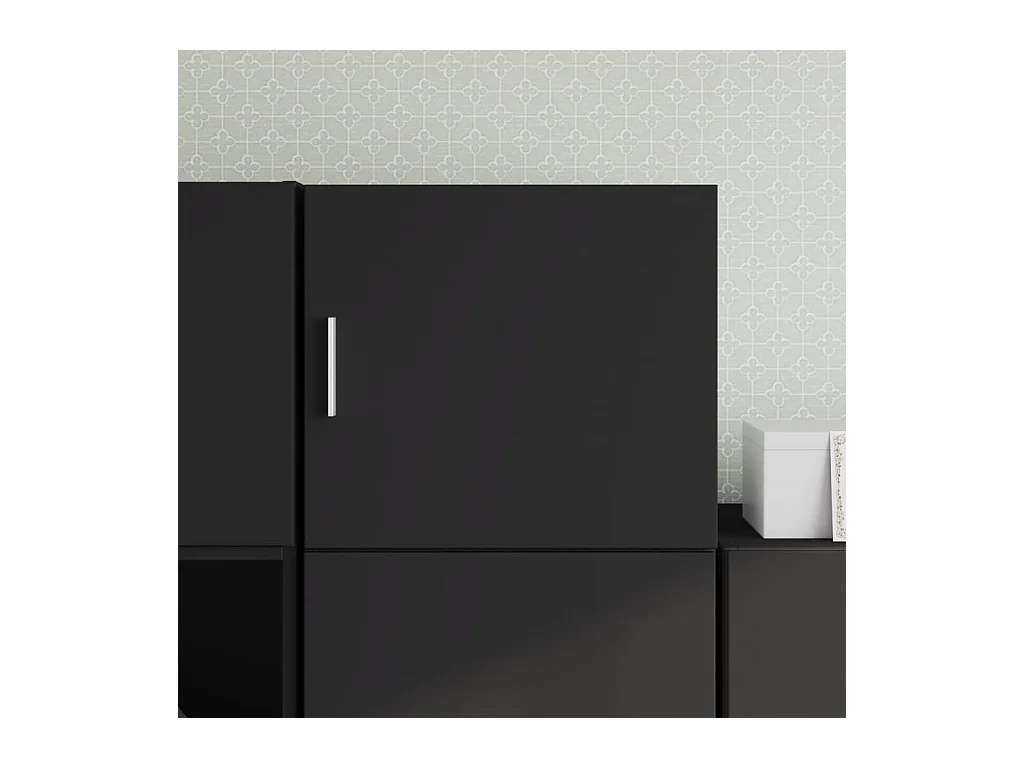 Armoire murale noir 45x42,5x40 cm bois d'ingénierie