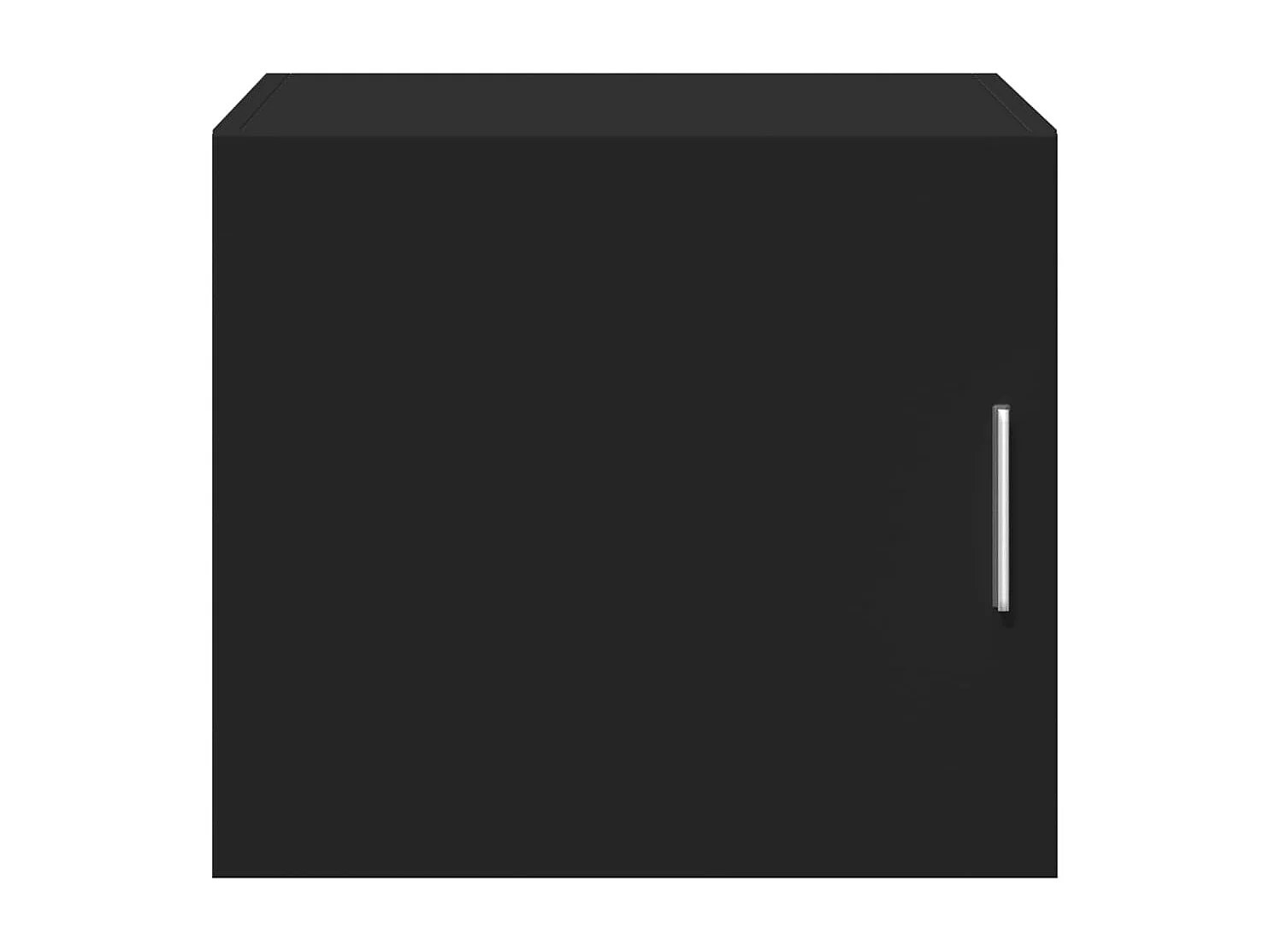 Zwarte wandkast 45x42,5x40 cm bewerkt hout