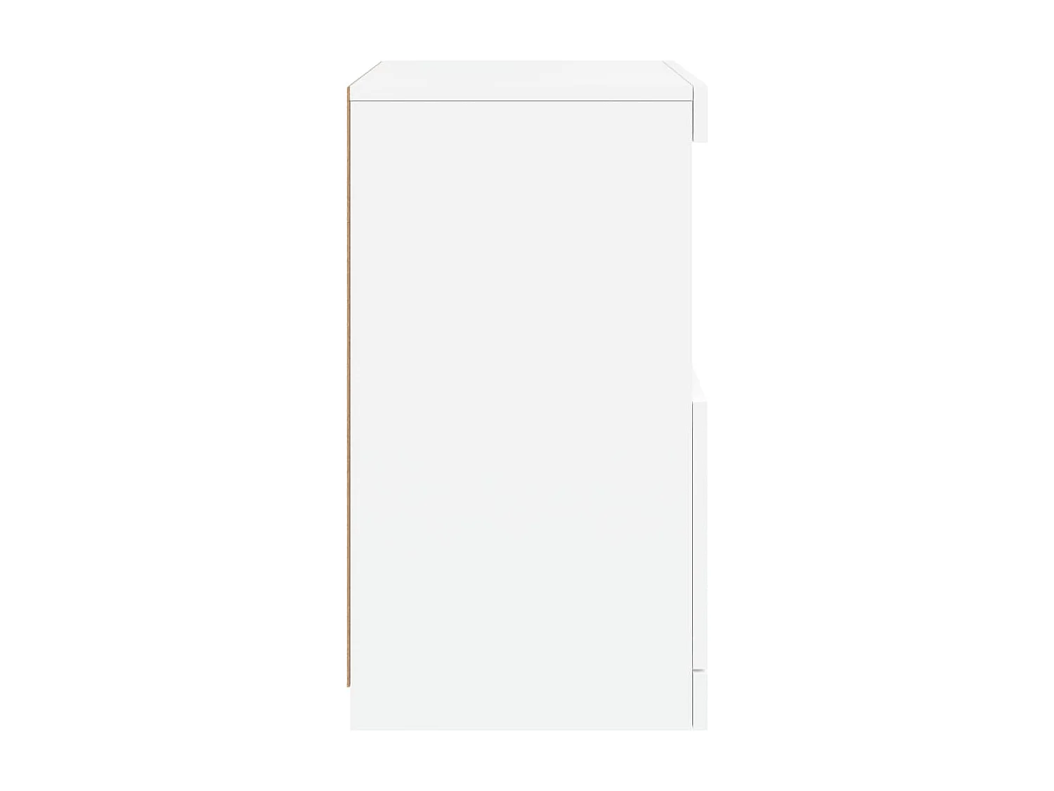 Buffet avec lumières LED blanc 41x37x67 cm