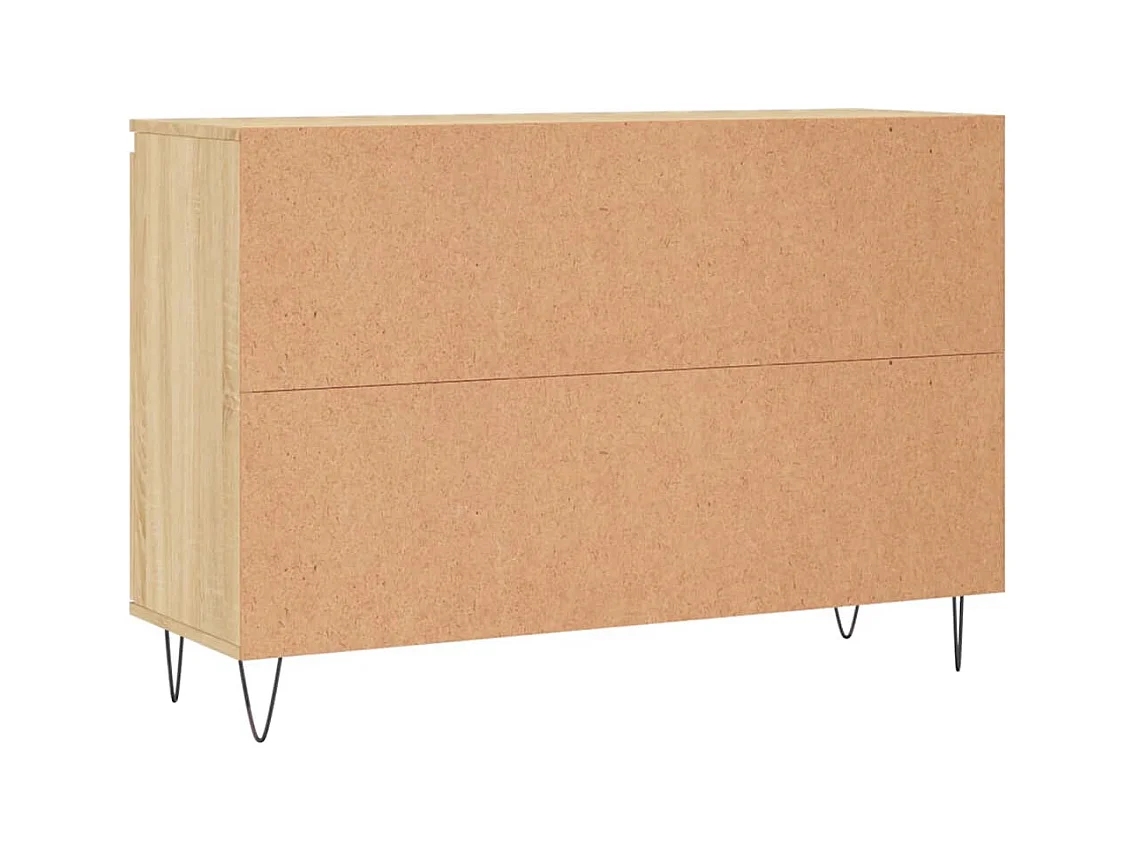 Buffet chêne sonoma 104x35x70 cm bois d'ingénierie