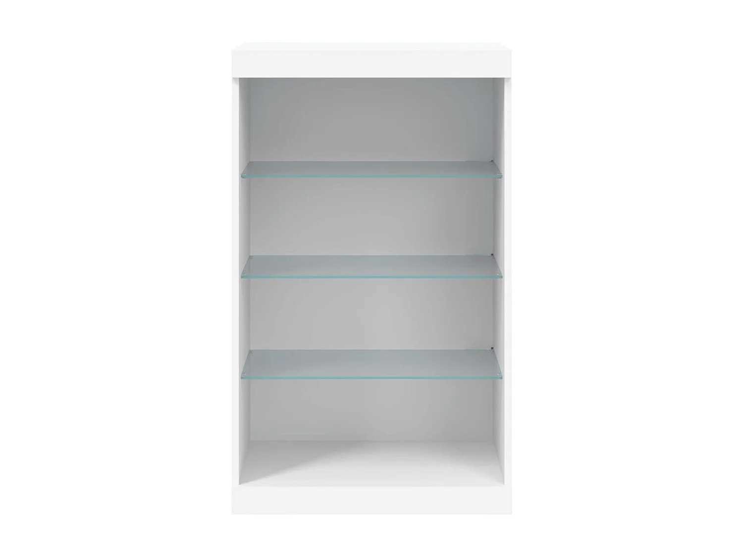 Dressoir met witte LED-verlichting 60,5x37x100 cm