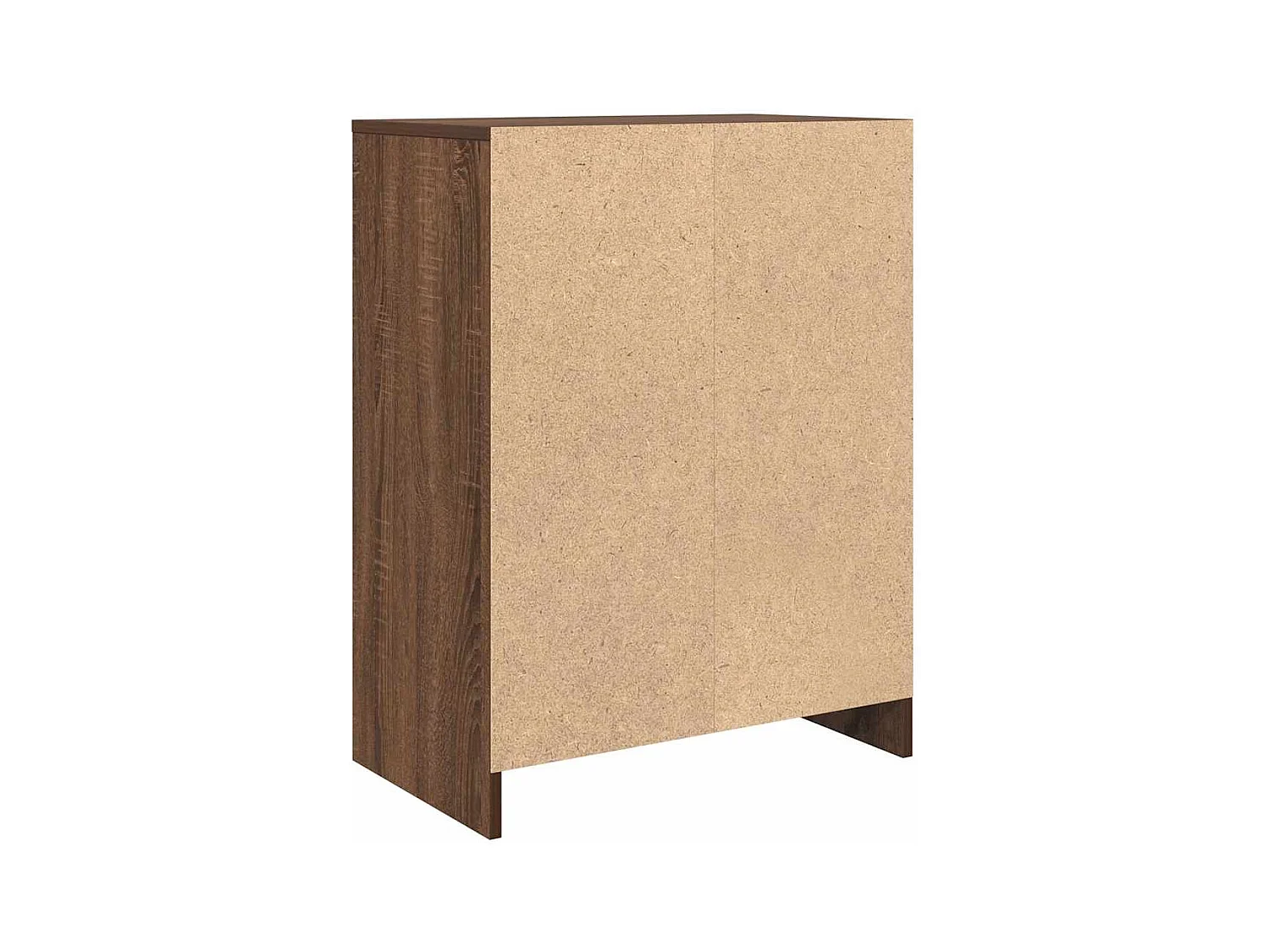 Sideboard aus brauner Eiche, 57 x 34 x 76 cm, Holzwerkstoff