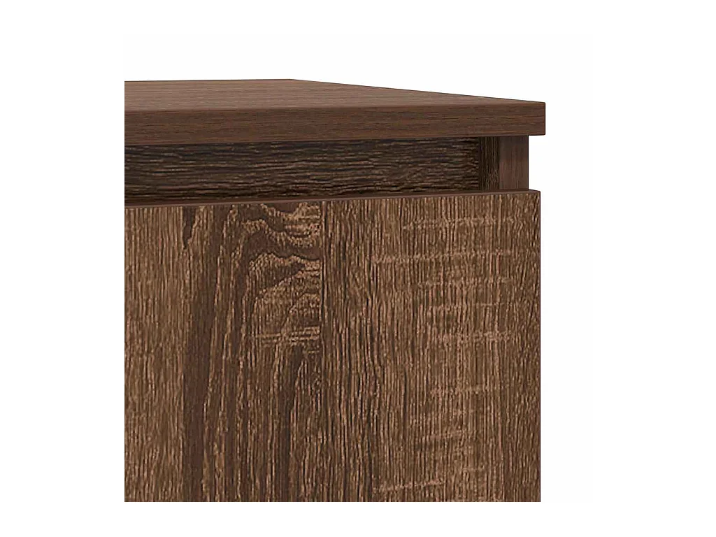 Sideboard aus brauner Eiche, 57 x 34 x 76 cm, Holzwerkstoff