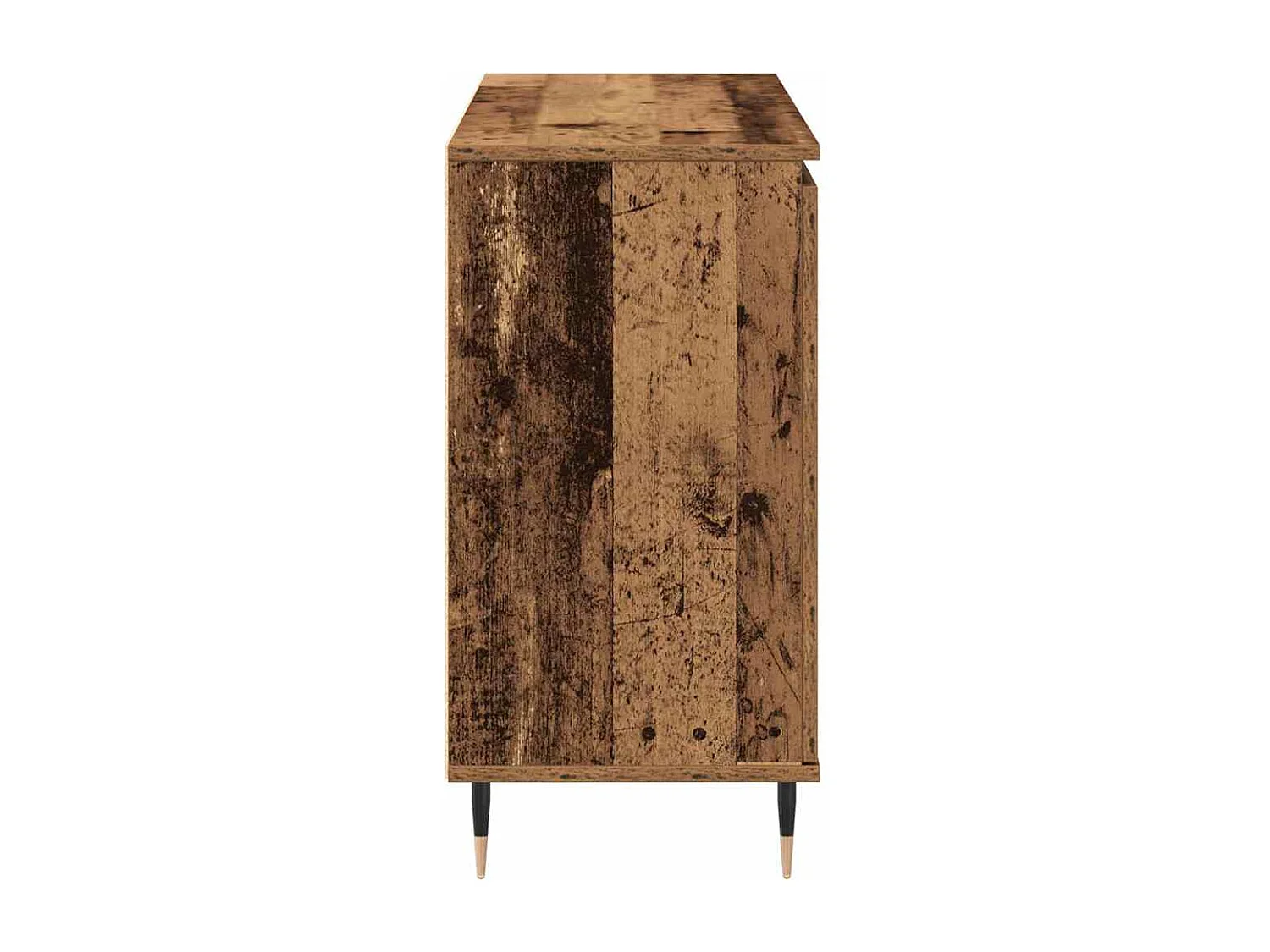 Buffet avec portes et tiroirs en vieux bois 101,5x35x70 cm