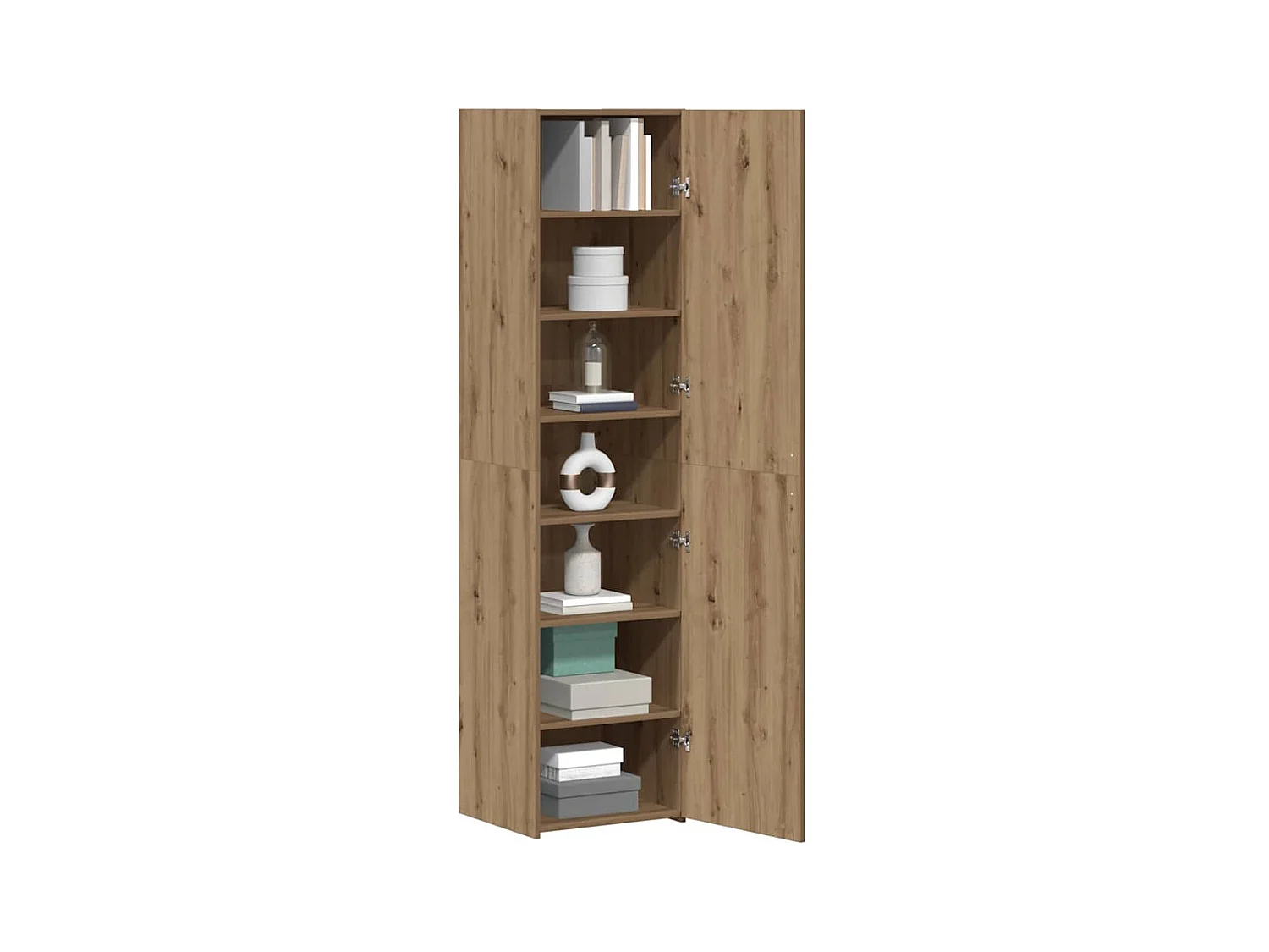 Commode Chêne Artisan 45x42.5x185 cm Bois d'ingénierie