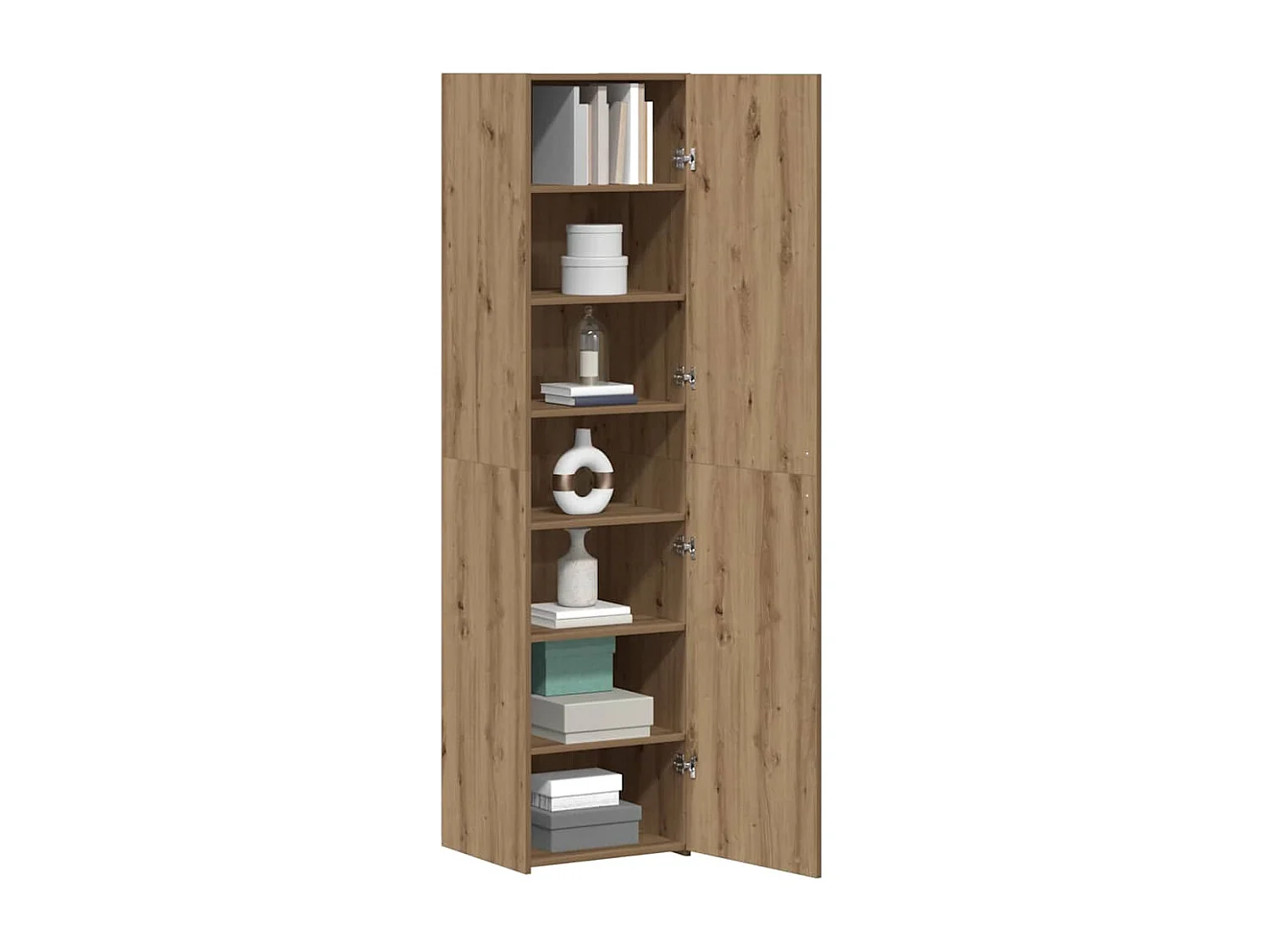 Commode Chêne Artisan 45x42.5x185 cm Bois d'ingénierie