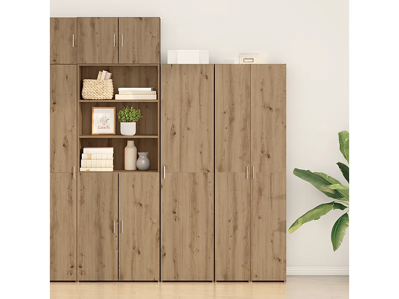 Commode Chêne Artisan 45x42.5x185 cm Bois d'ingénierie