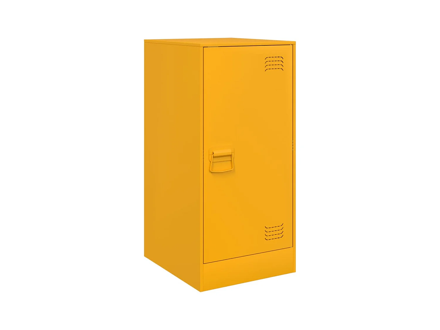 Buffet jaune moutarde 34,5x39x73 cm acier