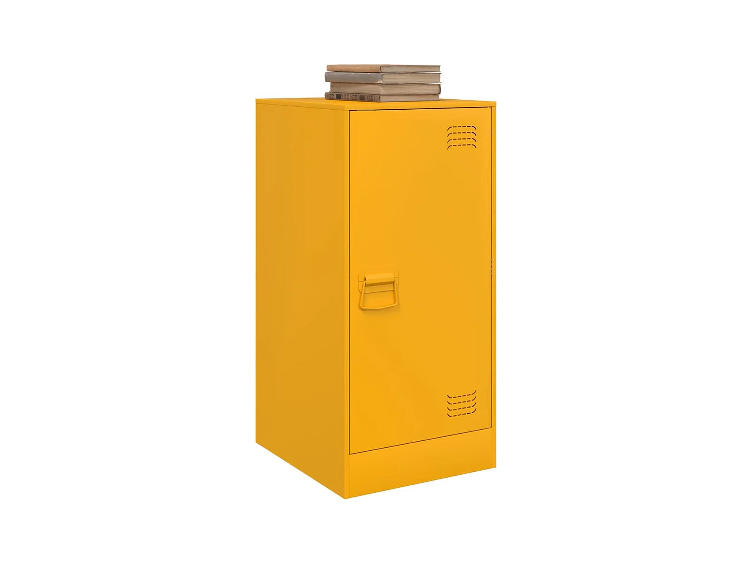 Buffet jaune moutarde 34,5x39x73 cm acier