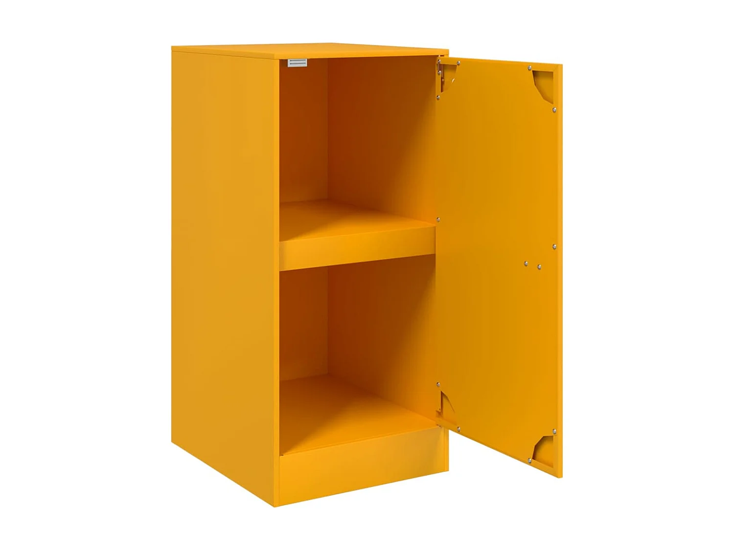 Aparador amarillo mostaza 34,5x39x73 cm acero