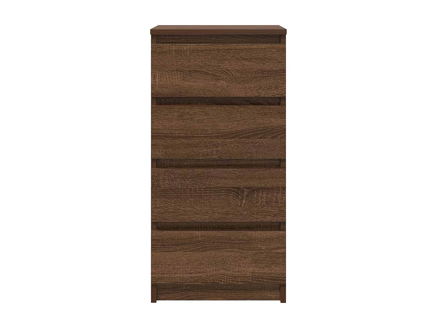 Buffet chêne marron 37,5x35x76 cm bois d'ingénierie