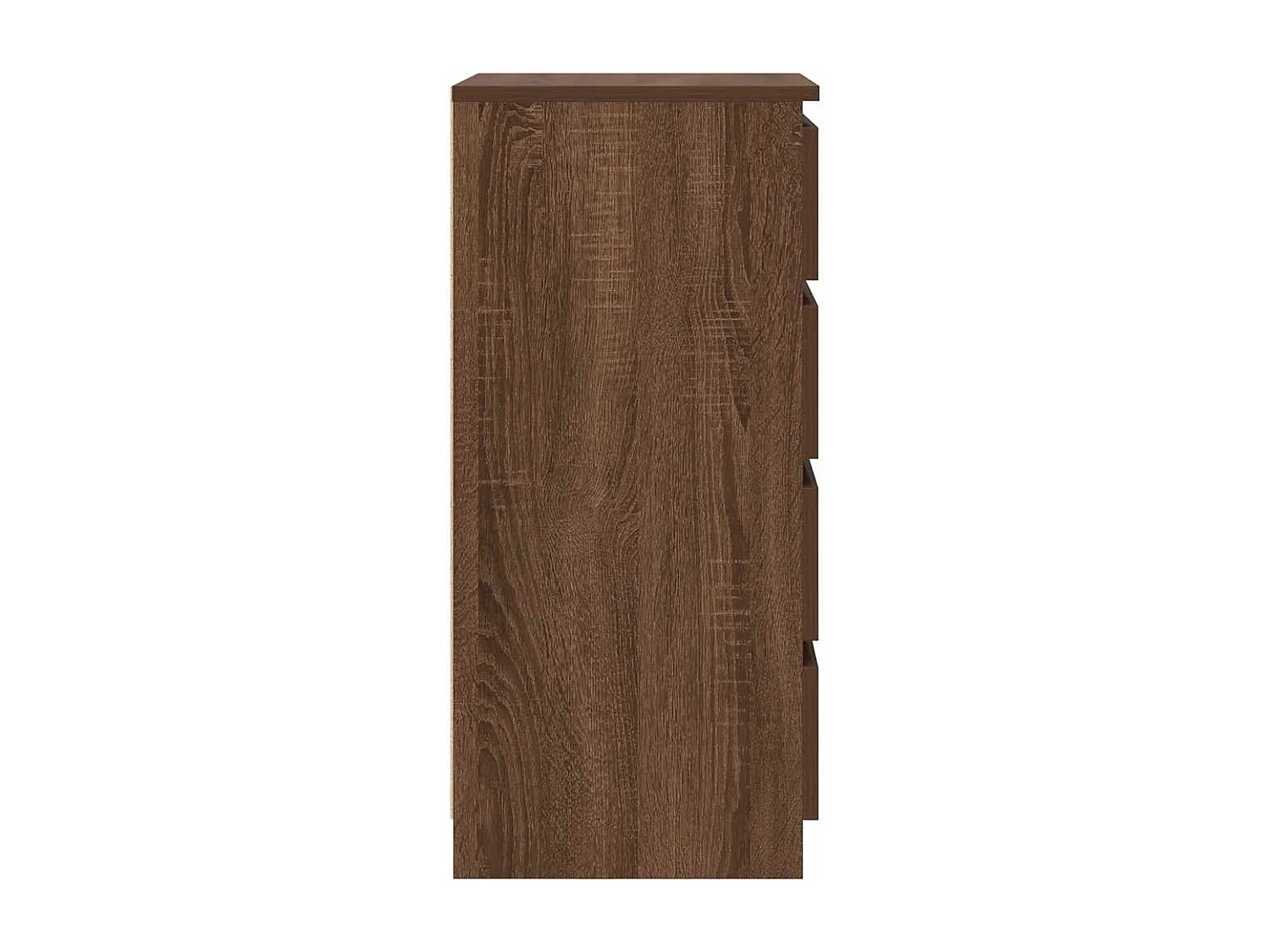 Buffet chêne marron 37,5x35x76 cm bois d'ingénierie