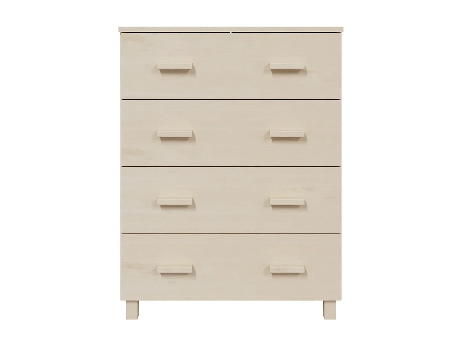 Buffet HAMAR Marron miel 79x40x103,5 cm Bois massif de pin