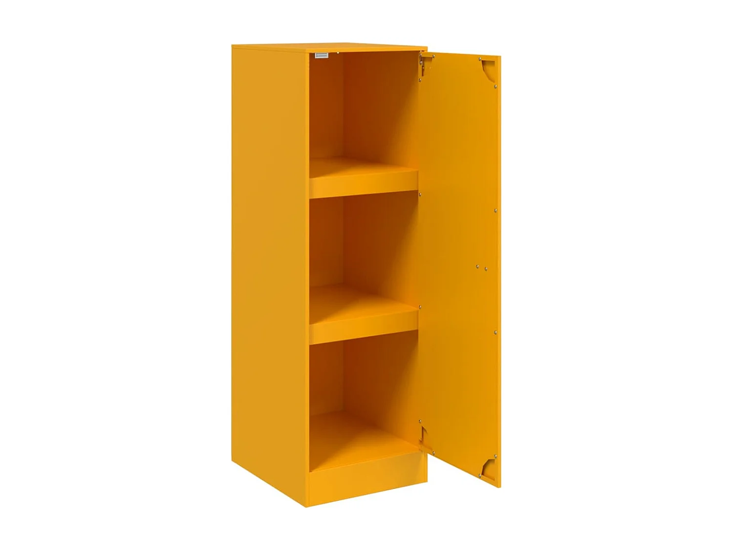 Mosterdgeel dressoir 34,5x39x107 cm staal