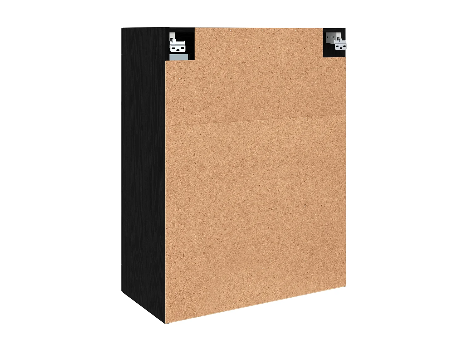 Hängender Wandschrank mit Regal Wandmontage mit Stauraum mit Tür Schwarz 69,5 x 34 x 90 cm
