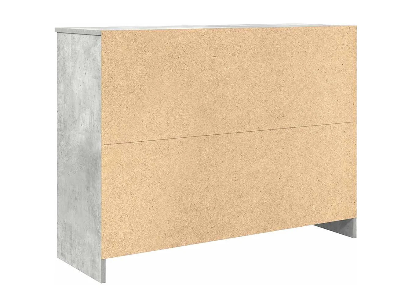 Buffet avec tiroir gris béton 101x35x76 cm bois d'ingénierie