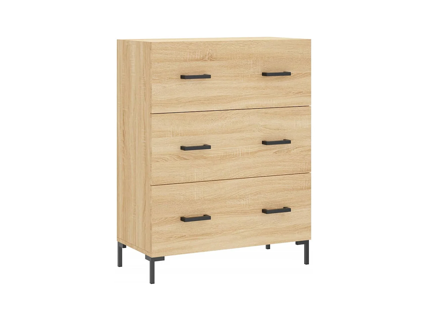 Hoog dressoir Sonoma eiken 69,5x34x180 cm Technisch hout