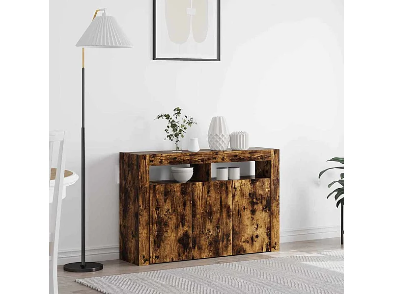 Buffet Chêne Fumé Bois d'Ingénierie 116 x 30 x 75 cm