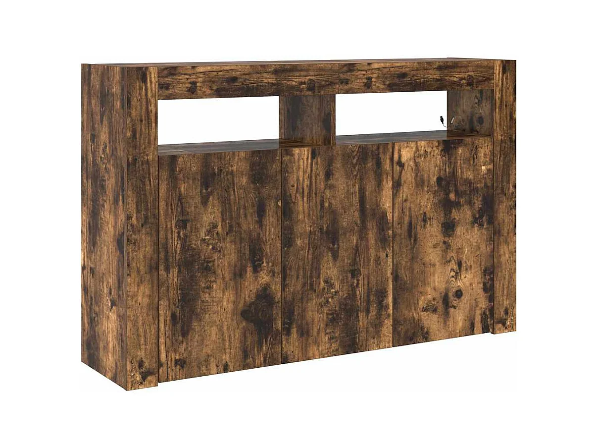 Buffet Chêne Fumé Bois d'Ingénierie 116 x 30 x 75 cm