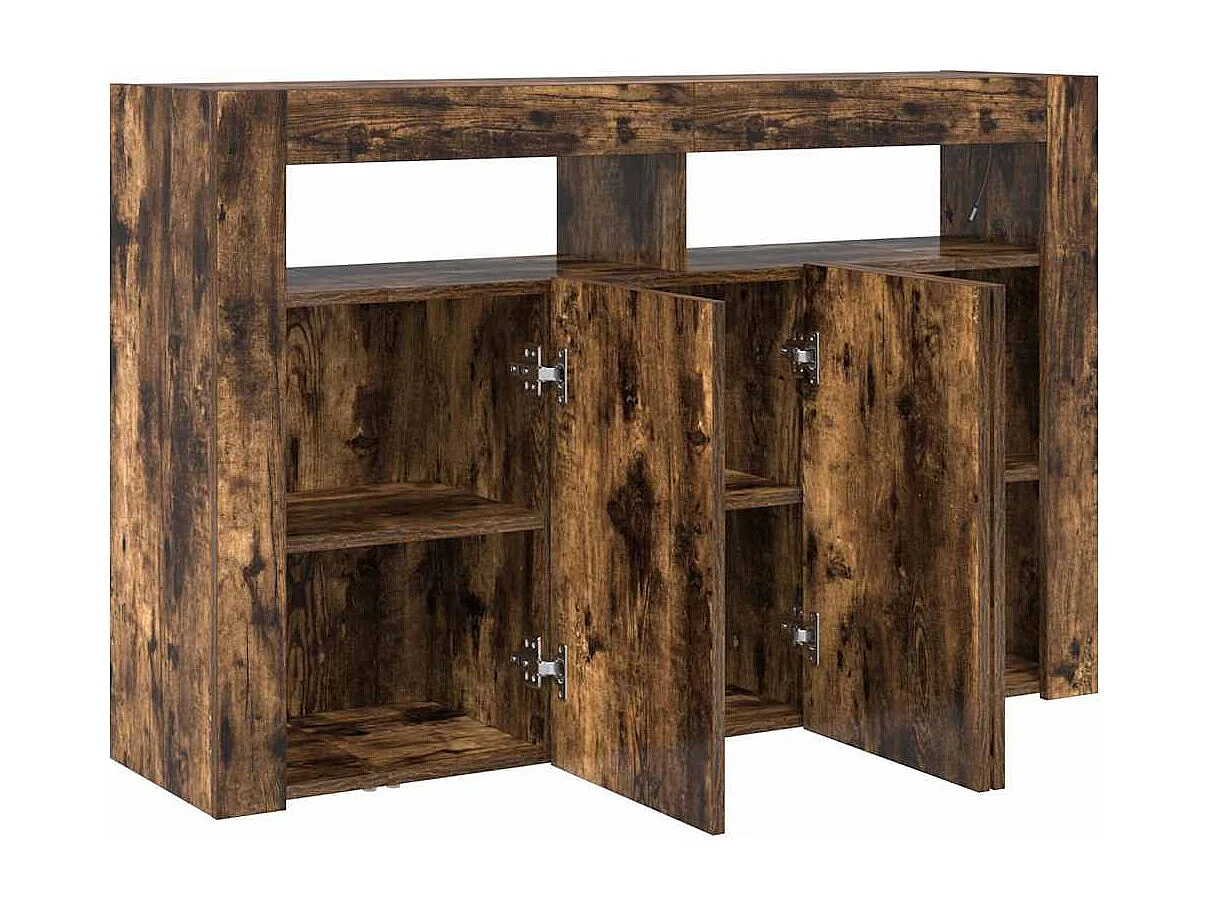 Buffet Chêne Fumé Bois d'Ingénierie 116 x 30 x 75 cm