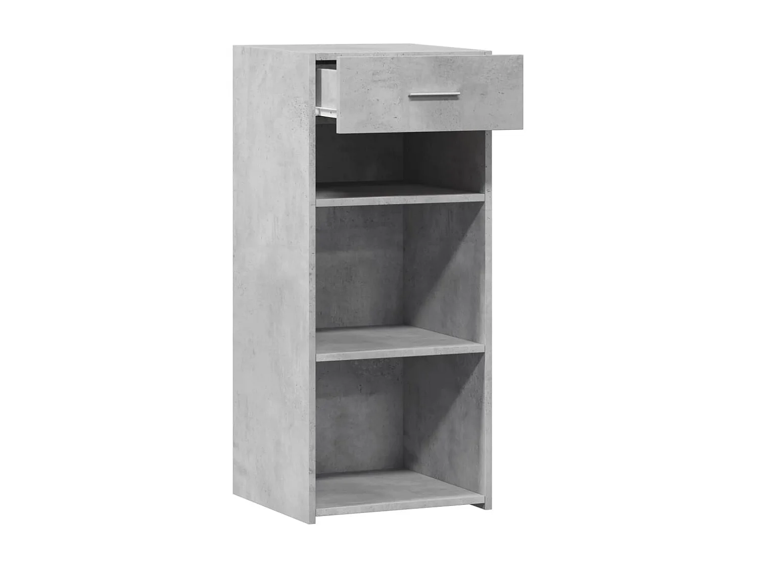 Buffet gris béton 40x42,5x93 cm bois d'ingénierie