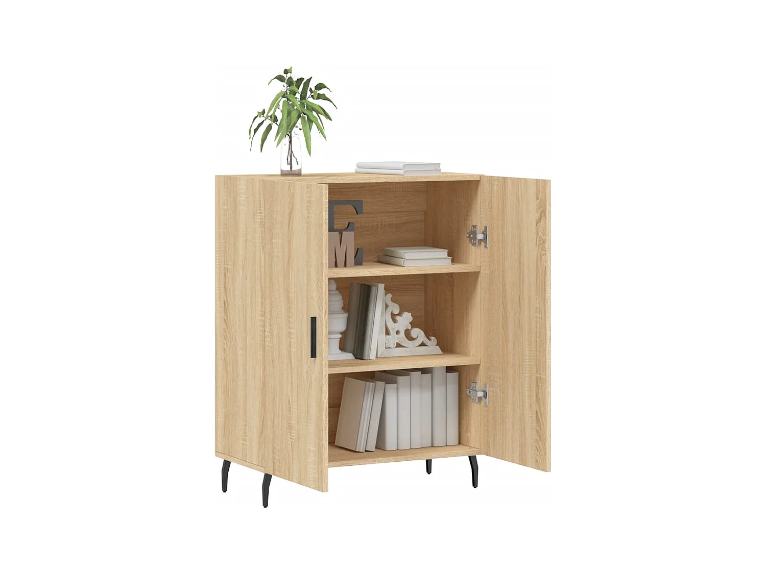 Credenza in rovere Sonoma 69,5x34x90 cm in legno ingegnerizzato