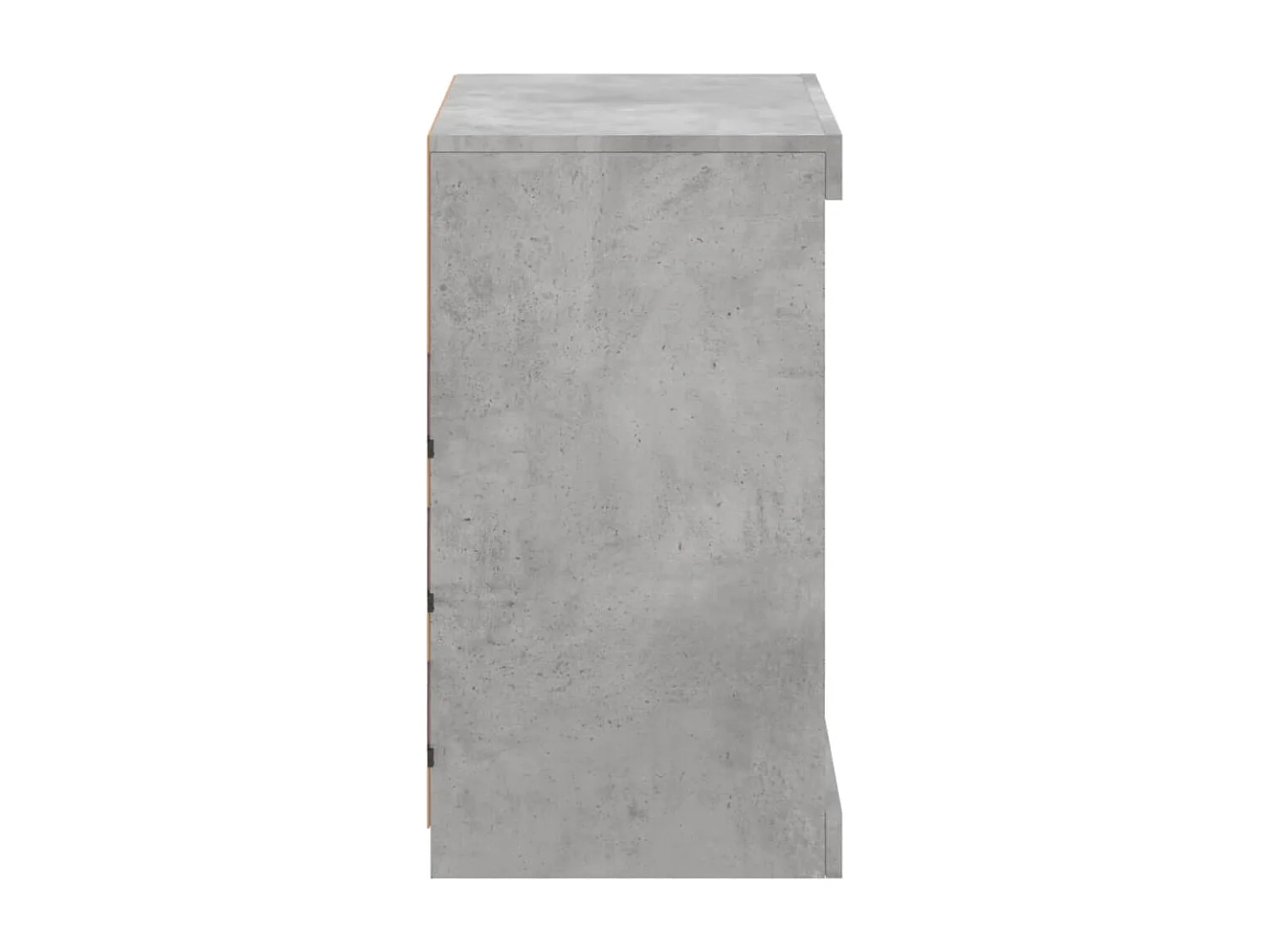 Buffet avec lumières LED gris béton 60,5x37x67 cm