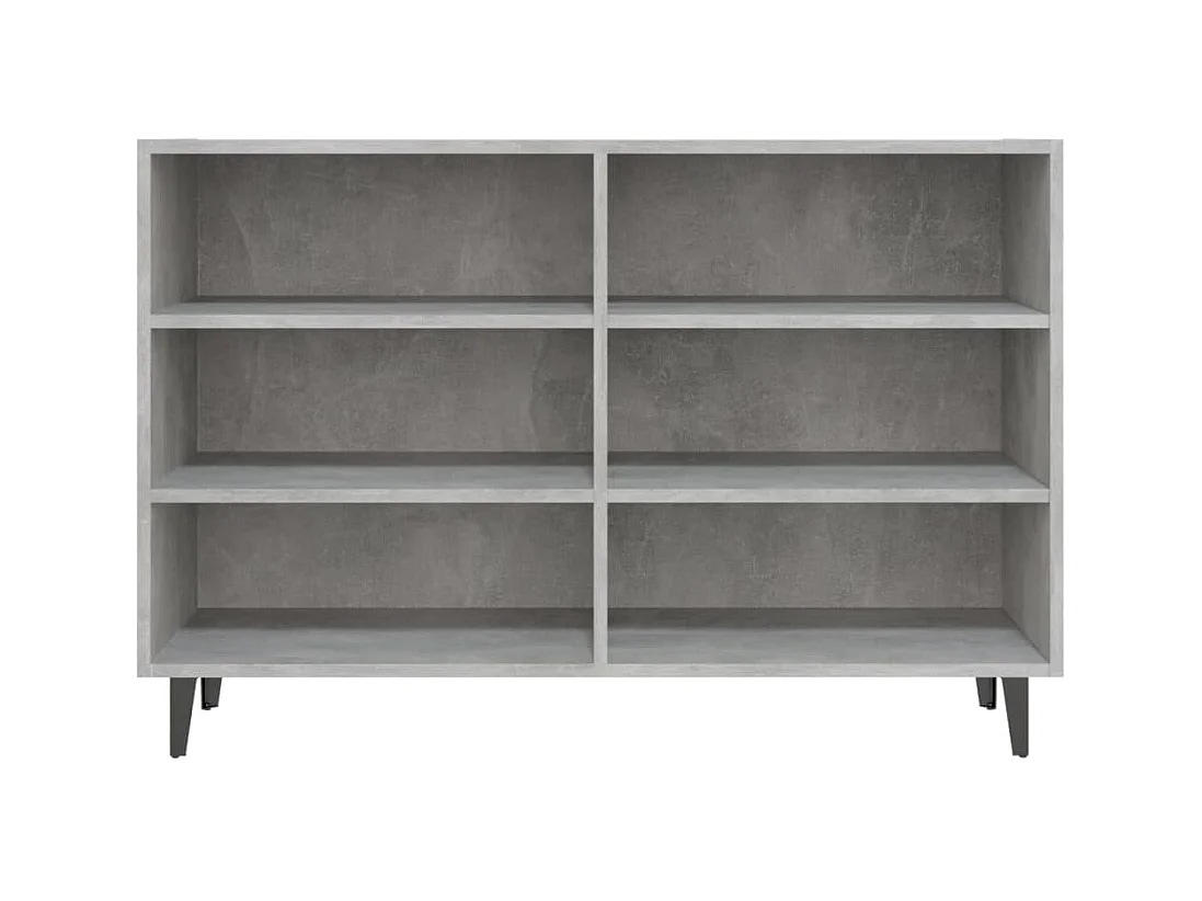 Buffet gris béton 103,5x35x70 cm bois d'ingénierie