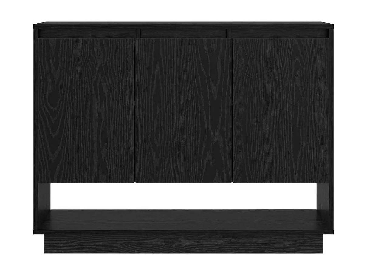 Buffet Chêne noir 97 x 29 x 75 cm Bois d'ingénierie