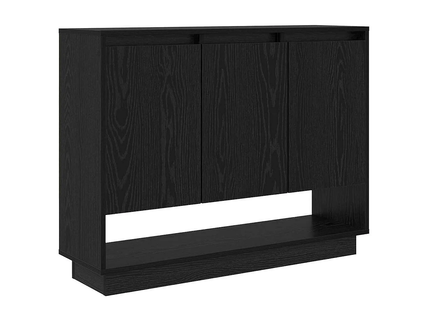 Buffet Chêne noir 97 x 29 x 75 cm Bois d'ingénierie