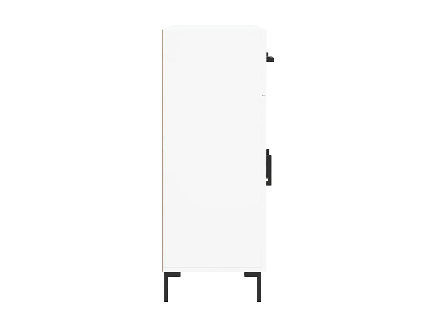 Wit dressoir 69,5x34x90 cm bewerkt hout