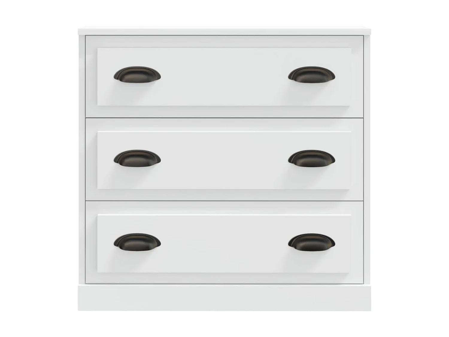 Weißes Sideboard 70x35,5x67,5 cm Holzwerkstoff