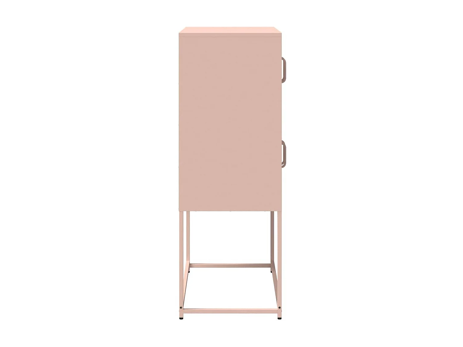 Buffet haut rose 68x39x107 cm acier