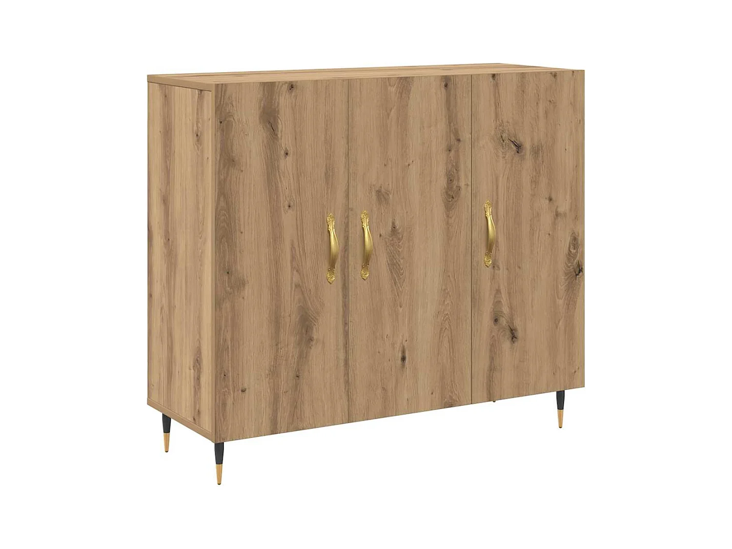 Aparador con almacenaje con puerta Marrón 90 x 34 x 80 cm Madera de ingeniería