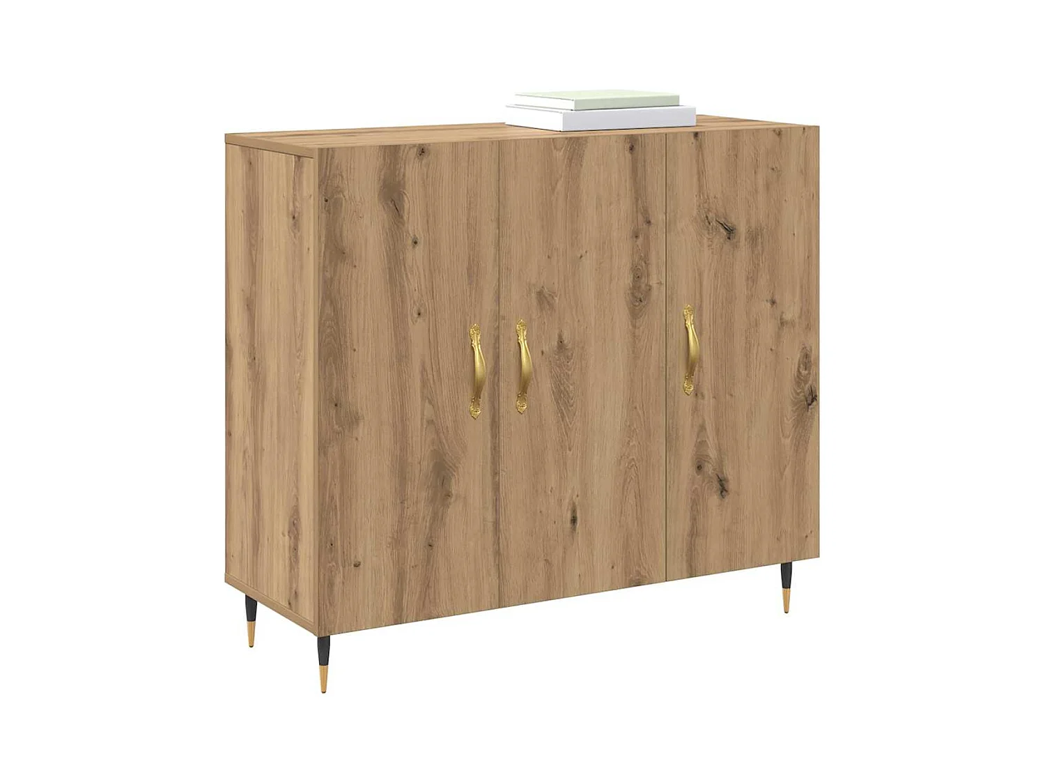 Aparador con almacenaje con puerta Marrón 90 x 34 x 80 cm Madera de ingeniería