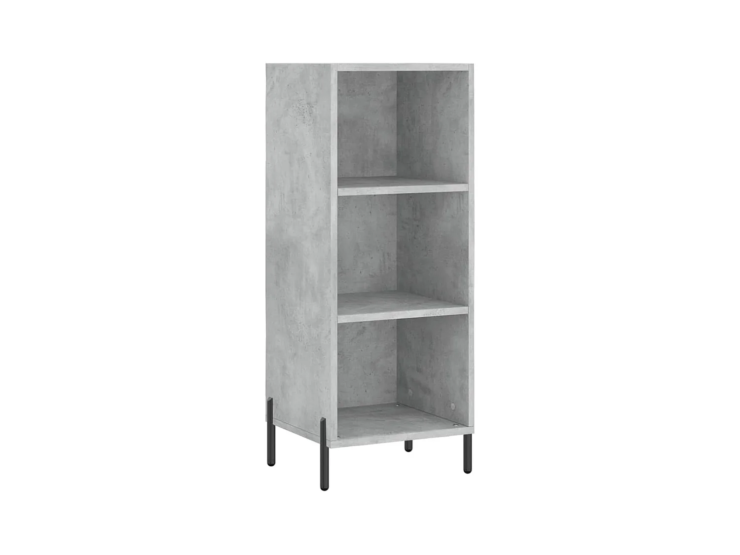 Credenza alta Grigio cemento 34,5x34x180 cm Legno ingegnerizzato
