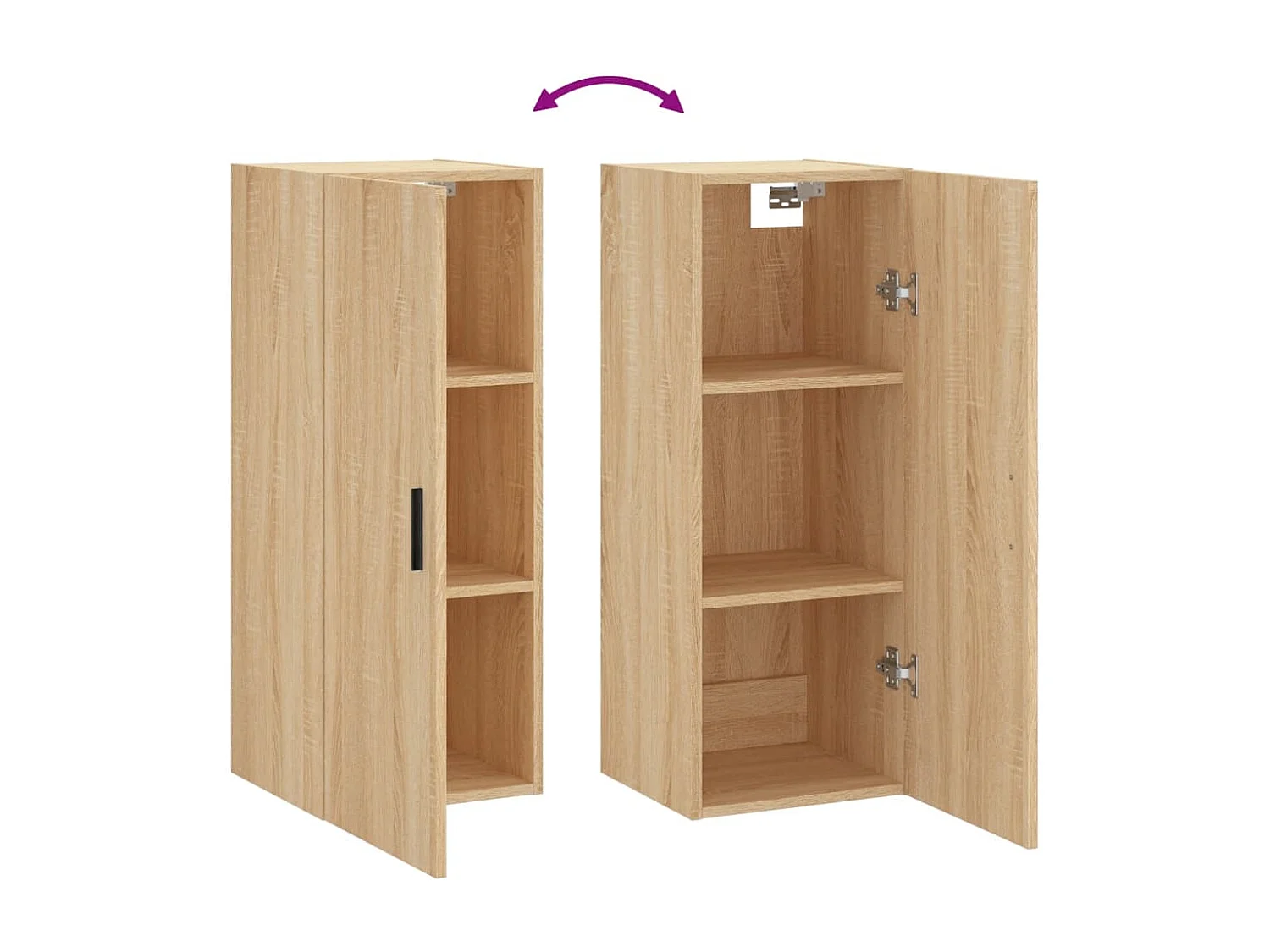 Armoire murale chêne sonoma 34,5x34x90 cm