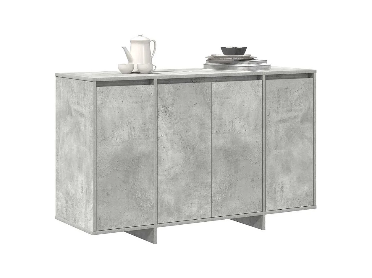 Buffet gris béton Gris béton Mélamine 120 x 41 x 75 cm