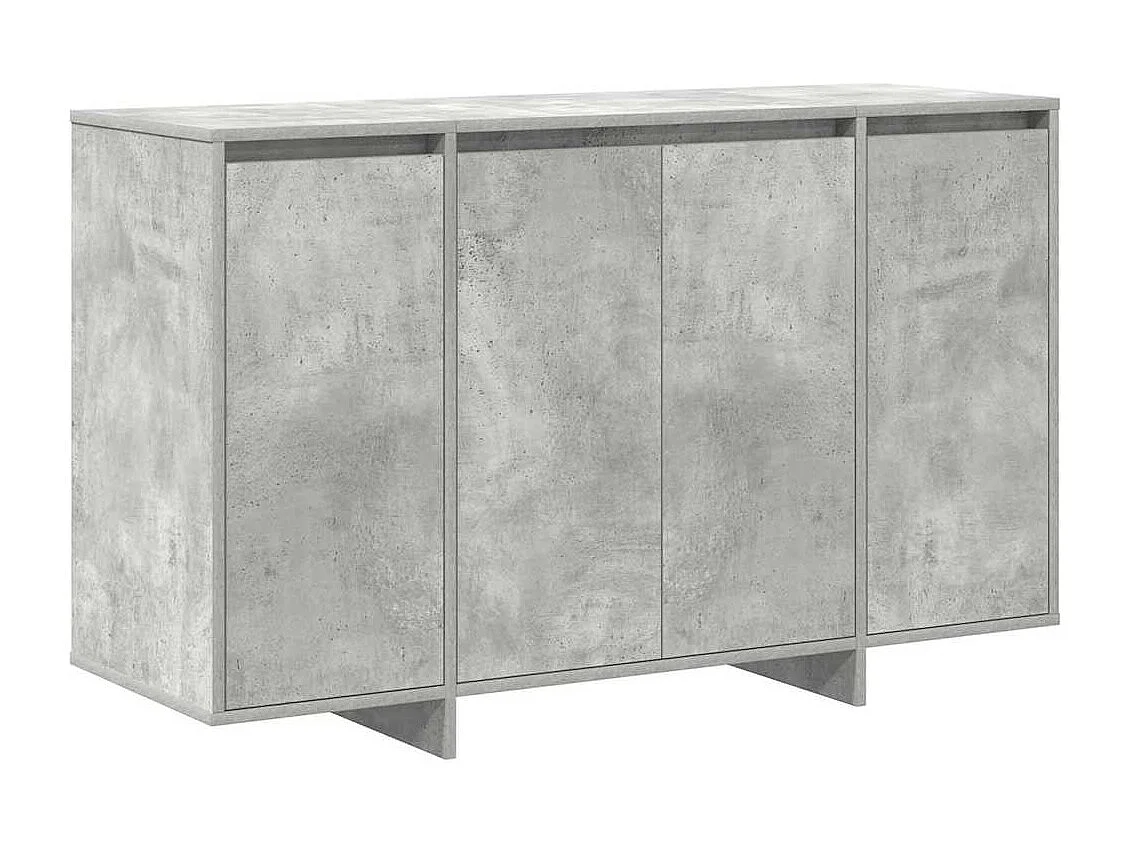 Buffet gris béton Gris béton Mélamine 120 x 41 x 75 cm