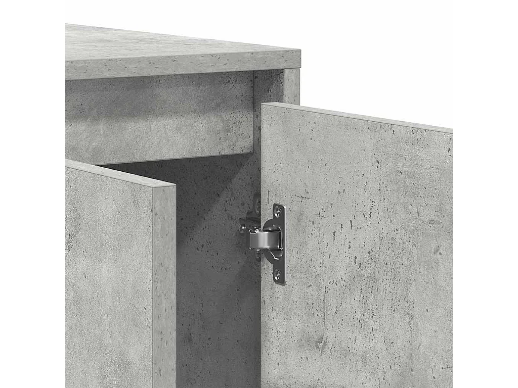 Buffet gris béton Gris béton Mélamine 120 x 41 x 75 cm
