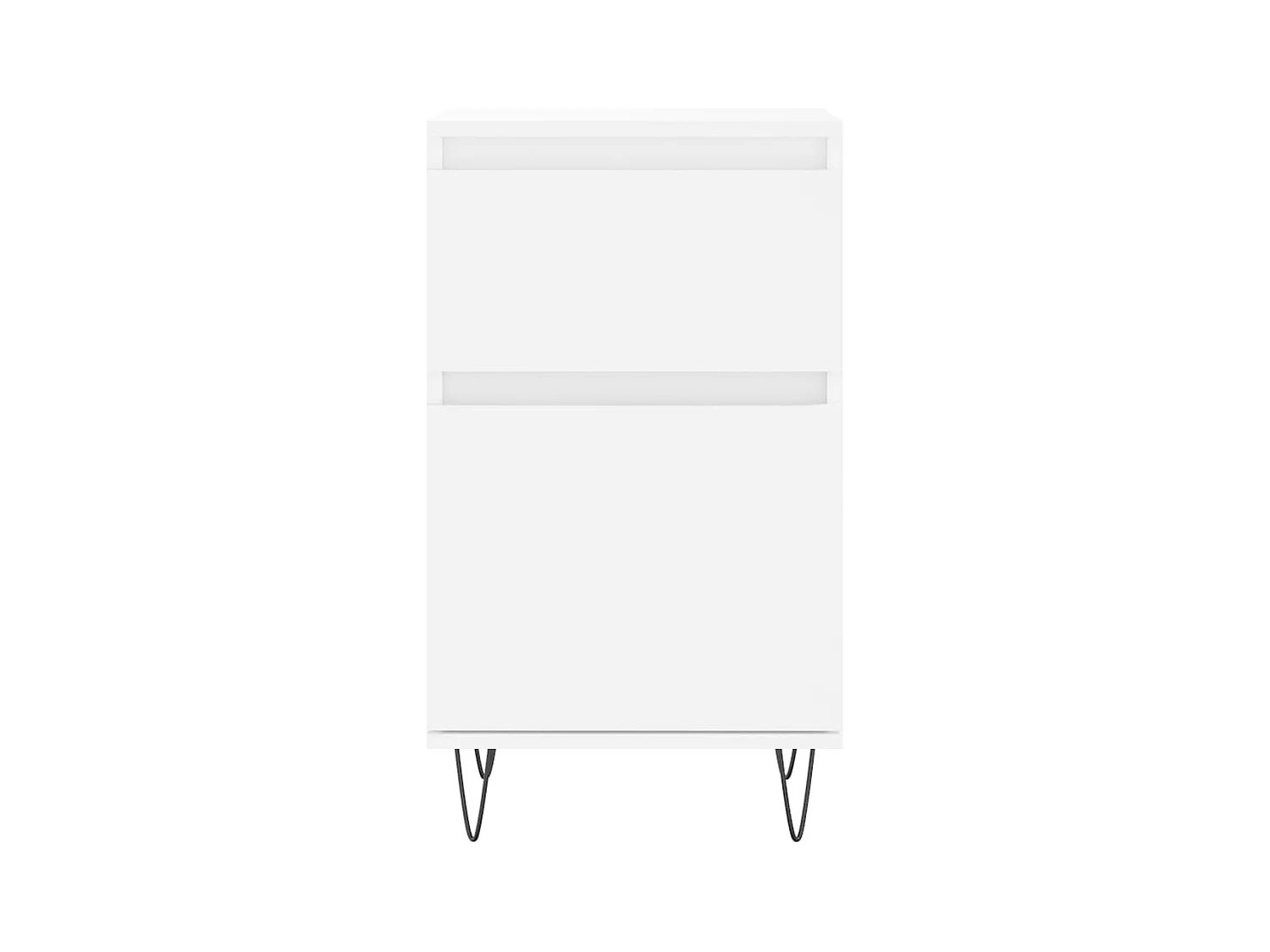 Buffets 2 pcs blanc 40x35x70 cm bois d’ingénierie